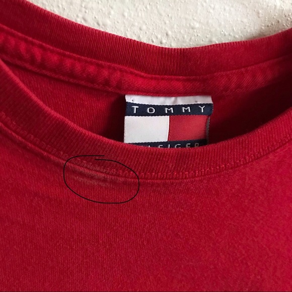 Tommy Hilfiger Red Original Athletics Longsleeve* - Picture 3 of 5